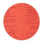 3M Hookit Red Abrasive Disc, 01297, 5 in, 220+ Grit No Hole, Pack of 50 for Auto Sanding, Primer Sanding, E-Coat Sanding