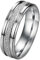 JewelryWe Ringe Herren Edelstahl Sandgestrahlt: 6mm Breite Herren-Ring mit sandgestrahltem Mittelteil Partnerringe Freundschaftsringe Verlobung Hochzeit Band Männer Ring mit Gravur Silber Größe 65