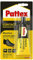 Pattex Mastice Universale, Adesivo a Contatto Universale, Forte Presa Iniziale, Per Incollaggio Di Gomma, Cuoio, Moquettes, Feltro, Sughero Rapido, Non Macchia, blister 50g