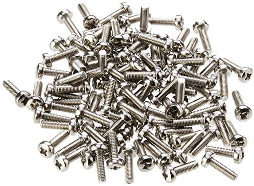 AHCMachine Screws/Bolts A2 Stainless Steel Pozi Pan Head Mch Screw M3 3mm x 10mm (Pack of 100)