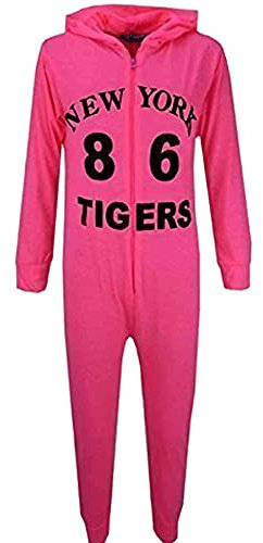 A2Z 4 Kids Girls Boys Cotton Onesie New York - Cotton Onesie N Y Neon Pink 11-12