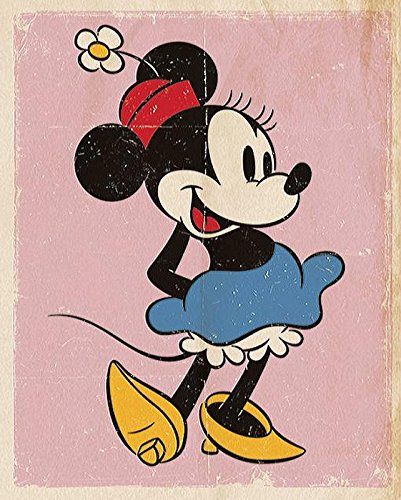 Disney Minnie Mouse Poster Retro Pink (40cm x 50cm)