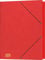 RNKVERLAG 4616-2 - Konferenz- und Ordnungsmappe mit Gummizug, Maße (BxH) 245 x 340 mm, bis DIN A4, 9 Fächer, rot, 1 Stück