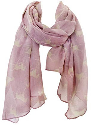 Pferd Animal Print Schal, Damenmode Wrap/Schal (Horse Print Scarf) (Rose (pnk))