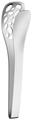 WMF Nuova Servierzange perforiert 25 x 5,5 cm, Nudelzange, Spargelzange, Antipastizange, Cromargan Edelstahl poliert, spülmaschinengeeignet