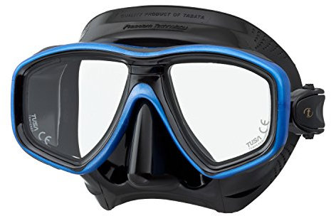 TUSA Tauchmaske M-212 Freedom CEOS - Schwarz Farbe Fishtail Blue