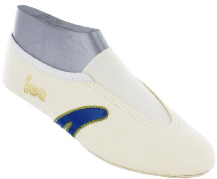 IWA Gymnastikschuh, Creme/Blau, 42