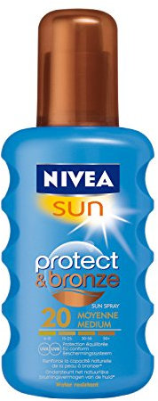 NIVEA SUN Protect & BRONZE 20 MEDIUM SUNBURN Spray 200 ML