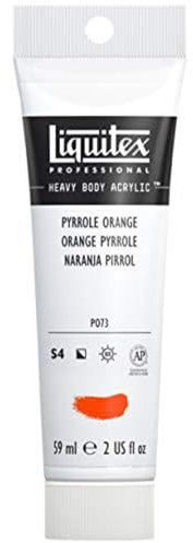 Liquitex Professional Heavy Body Acrylfarbe, Acryl in Künstlerqualität, 59ml Tube - Pyrrolorange