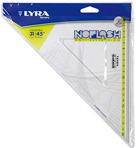Lyra Noflash Squadra 31cm/45° in busta PVC
