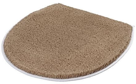 Kleine Wolke Soft WC-Deckelbezug, Polyacryl, Taupe, 47x50cm