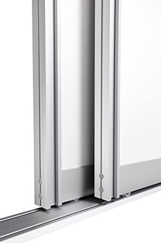 Schiebetürbausatz inkl. Aluminium Rahmentyp A | Inkl. Beschläge für 2 Türen, max. Flügelmaße: 1364 x 2700 mm | Füllung kommt von Ihnen |Boden- und Deckenschiene in 3000 mm