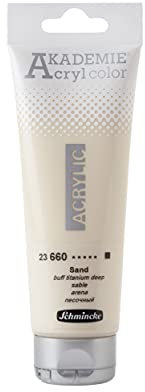 Schmincke - AKADEMIE® Acryl color, sable en tube de 120 ml, 23660012, peinture acrylique pour artistes, brillante, très résistante à la lumière et sans cadmium, pour la peinture acrylique, mixed media