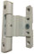 Gardinia 3D Euro Rebate Door Hinge White 22mm x 9-13mm Adjustable Hinge