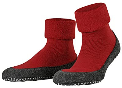 FALKE Herren Stoppersocken Cosyshoe M Hp Wolle rutschhemmende Noppen 1 Paar, Rot Fire 8150, 41/42 EU