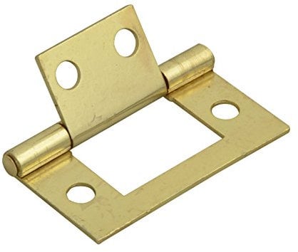 Forge 40mm Flush Hinge with Brass Finish