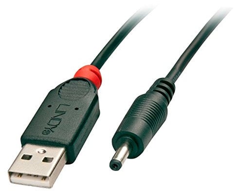 LINDY Câble Adaptateur USB vers Prise DC 1,35/3,5mm, 1,5m