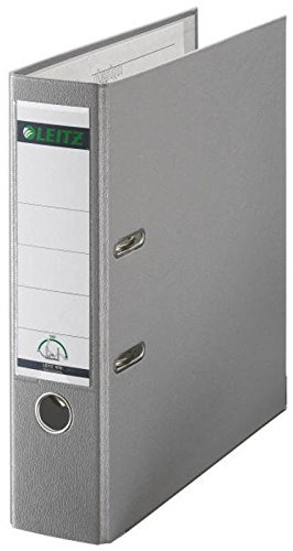 20 x Leitz 1010 Qualitäts-Ordner 180° Plastik - A4, 80 mm, grau