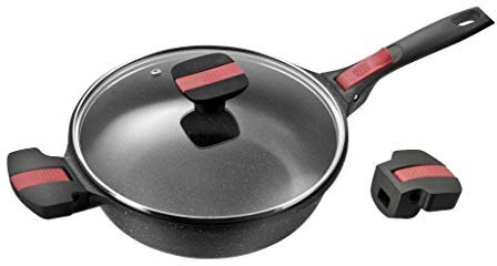 Pradel Excellence 92393M Sauteuse 24 cm, Poignée Amovible, Tous feux et induction, Sans PFOA 336