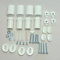 companyblue White Ellipse Heated Towel Rail Bracket Radiator Brackets Flat or Curved