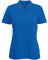 Fruit of the Loom Lady-Fit Pique Polo Shirt - (S-XXL) 9 Colours, Blue, XL
