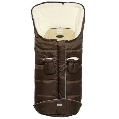 Fillikid Fußsack mit Handschuhe Kiel Dog - Braun