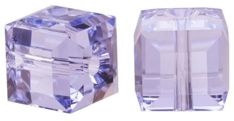 Adabele österreichische Glasperlen, 8 mm, facettiert, lose Würfel, kompatibel mit Swarovski-Kristallen, Preciosa 5601 SSC804, Hellviolett, 24 Stück