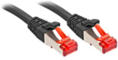 LINDY 47776 0.5m Cat.6 S/FTP Netzwerkkabel, schwarz, 3 Stück