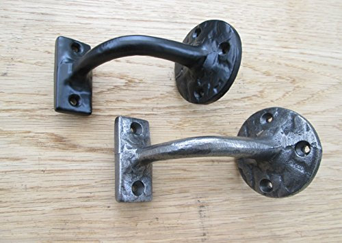 Ironmongery World® Massives Gusseisen Vintage Handlauf Treppe Halterung Bannister Stange Handlauf (Antik Eisen)