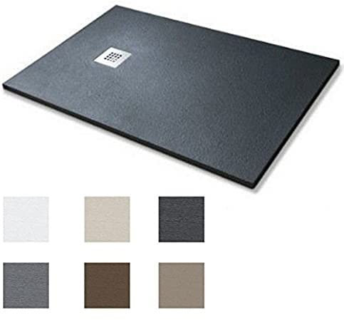 Piatto doccia quadrato rettangolare marmoresina 3 cm 70x90 in 5 colori anche su misura I