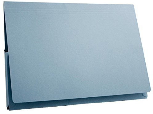 Guildhall Legal Document Wallet Full Flap 315gsm W356xH254mm Blue Ref PW3-BLUZ [Pack 50]