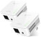 Tenda P200 Powerline Adapter KIT (200 MBit/s, HomePlug AV, 2 LAN Ports, 128-Bit AES Verschlüsselung, Plug & Play, Internet Steckdose kompatibel mit Allen Powerline Adaptern) weiß