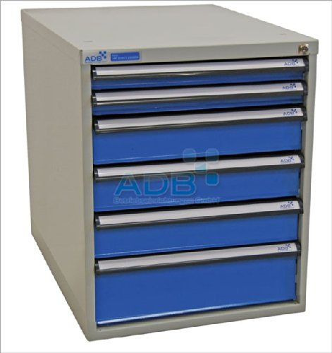 ADB Schubladenbox 650 mm Variable Schubladeneinteilung zur Auswahl, Anzahl Schubladen:6 Schubladen