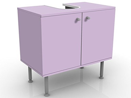 Apalis Waschbeckenunterschrank Colour Lavender 60x55x35cm Badezimmer Farbe Pop Art, Größe:55cm x 60cm