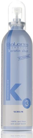 SALERM - Sérum Capilar - Sérum Keratin Shot Finish - 100 ml - Toque Final del Keratin Shot - Acondicionamiento y Brillo - Anti Frizz - Repara las puntas Abiertas - Elimina la Electricidad Estática