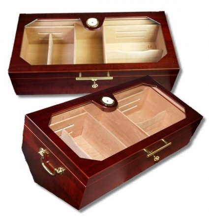 Lifestyle-Ambiente Mahagonie Gastro-Humidor inkl Tastingbogen.