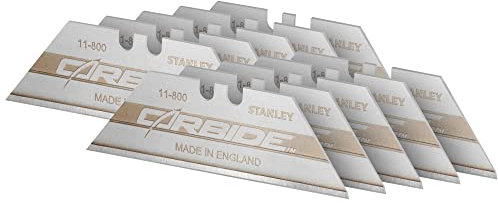 STANLEY 2-11-800 Lama a Trapezio al Carburo di Tungsteno, Set di 10 pz