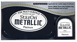 Tsukineko StazOn Stempelkissen Set Metallic Platinum