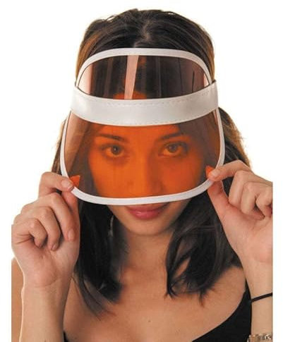 Party Pro 86524 orange Poker Visier, Mehrfarbig