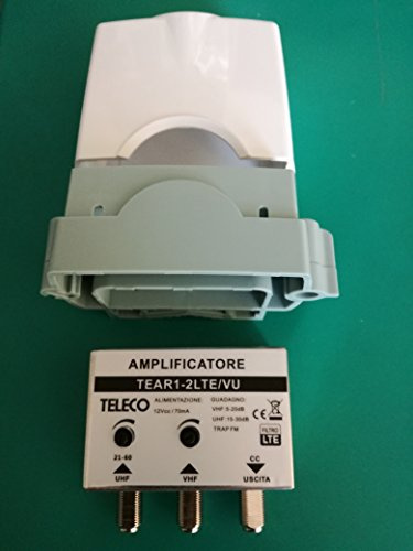 Amplificatore analogico digitale.2entr/1usc VHF trap.FM 21db UHF 31db regolabile