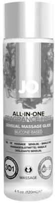 System Jo Sensual Massage Oil, Unscented, 4 Ounce Bottle