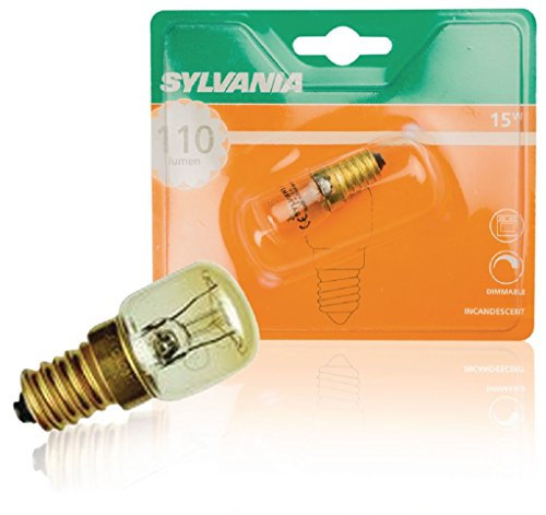 Sylvania SYL0036602 Ampoule Four 15 Watts E 14 sous Blister, Aluminium, Blanc