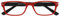 I NEED YOU Lesebrille Feeling, +2.50 Dioptrien, rot-schwarz
