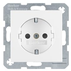 Hager Berker SCHUKO-Steckdose pws/gl 47238989 B.1;B.3;B.7;S.1 Steckdose 4011334277774