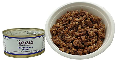 6 Stück (Dosen) Boos Pferdefleisch Menü 300g