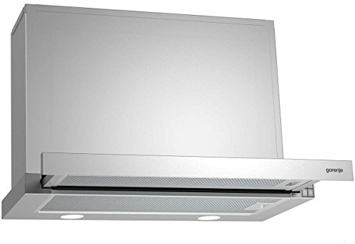 Gorenje BHP 623 E8X Flachschirmhaube/ 60 cm/ AB- oder Umluftbetrieb möglich/ Anti-Fingerprint-Beschichtung, Edelstahl