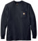 Carhartt Men's Workwear Jersey Pocket Long-Sleeve Shirt K126 (Regular and Big & Tall Sizes) - Blue - Large