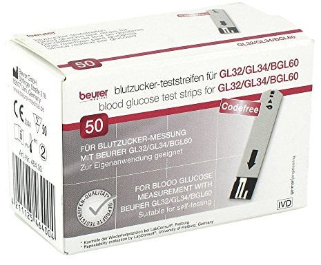 BEURER GL32/GL34/BGL60 Blutzucker-Teststreifen 50 St