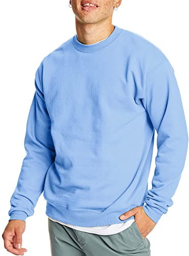 Hanes Men's EcoSmart Sweatshirt, Light Blue, XX-Large