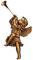 Weihnachtsdeko - Trumpeting Angel Girl of St. Peters Square - Feiertags-Engels-Statue